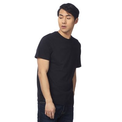 Big and tall black logo embroidered t-shirt